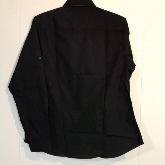 Biz Collection Black Long Sleeve Button Down New - Picture 3 of 3